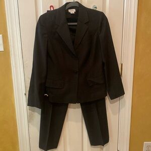 Ann Taylor Loft Black Suit:Jacket Size 6/Pants Size 4